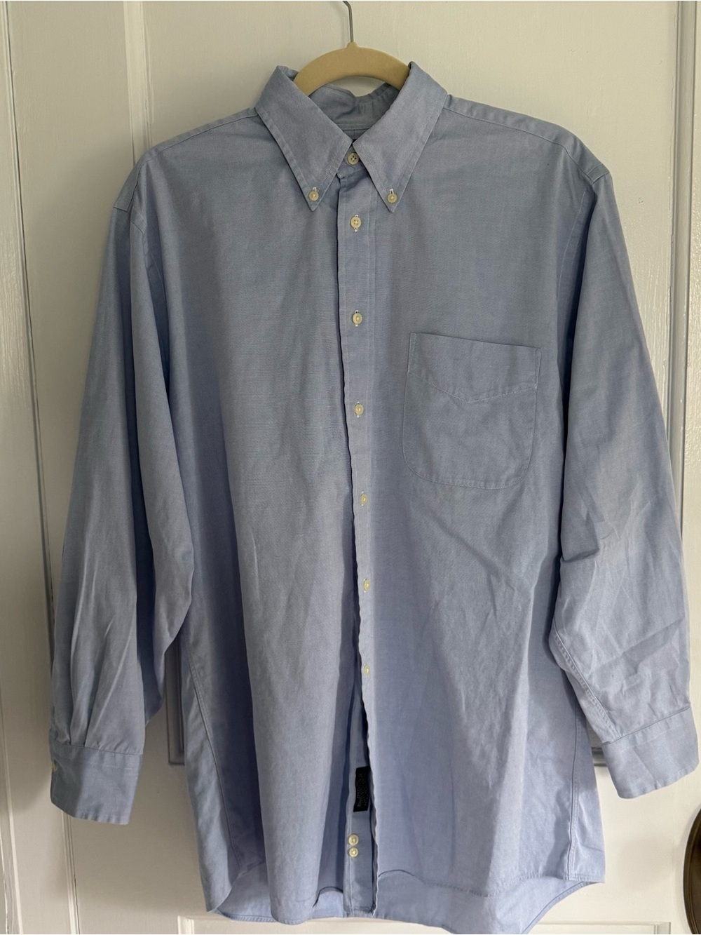 Jos. A. Bank Pinpoint Oxford Blue Button Down Shirt 15.5 x 32